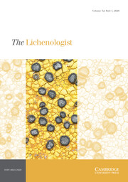 The Lichenologist Volume 52 - Issue 1 -