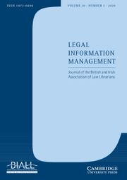 Legal Information Management Volume 20 - Issue 2 -