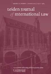 Leiden Journal of International Law Volume 16 - Issue 1 -