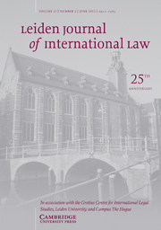 Leiden Journal of International Law Volume 25 - Issue 2 -