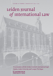 Leiden Journal of International Law Volume 26 - Issue 1 -