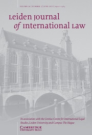 Leiden Journal of International Law Volume 26 - Issue 2 -