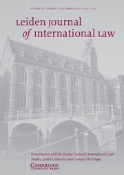 Leiden Journal of International Law Volume 26 - Issue 4 -