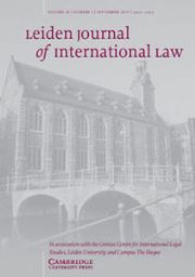 Leiden Journal of International Law Volume 28 - Issue 3 -