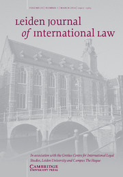 Leiden Journal of International Law Volume 29 - Issue 1 -