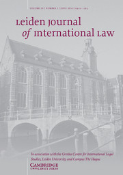 Leiden Journal of International Law Volume 29 - Issue 2 -