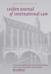 Leiden Journal of International Law Volume 37 - Issue 2 -