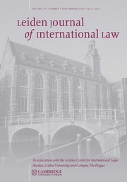 Leiden Journal of International Law Volume 37 - Issue 3 -