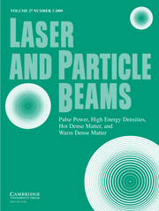 Laser and Particle Beams Volume 27 - Issue 3 -