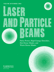 Laser and Particle Beams Volume 34 - Issue 3 -