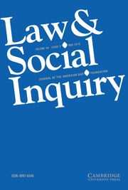 Law & Social Inquiry Volume 44 - Issue 2 -