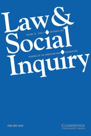 Law & Social Inquiry Volume 49 - Issue 4 -