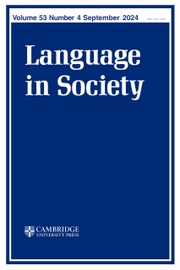 Language in Society Volume 53 - Issue 4 -