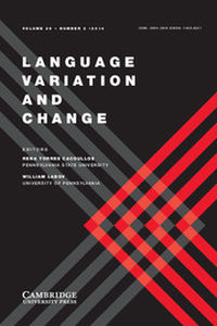 Language Variation and Change Volume 26 - Issue 2 -