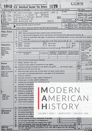 Modern American History Volume 2 - Issue 1 -