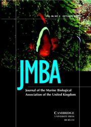 Journal of the Marine Biological Association of the United Kingdom Volume 86 - Issue 5 -