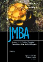 Journal of the Marine Biological Association of the United Kingdom Volume 87 - Issue 6 -