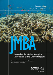 Journal of the Marine Biological Association of the United Kingdom Volume 92 - Issue 4 -  Coral Reefs, the Aquarium Trade and the Maritime Industry