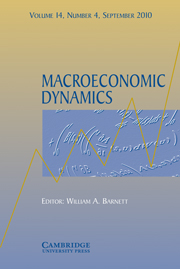 Macroeconomic Dynamics Volume 14 - Issue 4 -