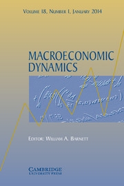 Macroeconomic Dynamics Volume 18 - Issue 1 -