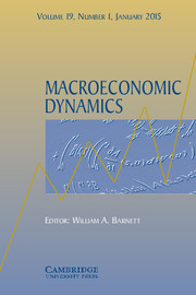 Macroeconomic Dynamics Volume 19 - Issue 1 -