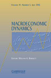 Macroeconomic Dynamics Volume 19 - Issue 5 -