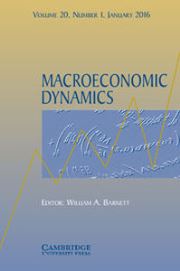 Macroeconomic Dynamics Volume 20 - Issue 1 -