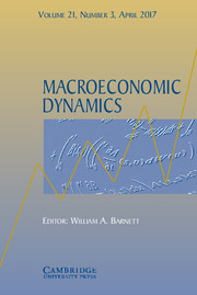 Macroeconomic Dynamics Volume 21 - Issue 3 -