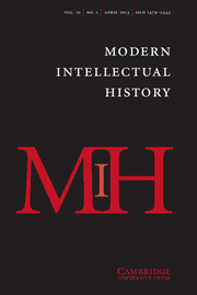 Modern Intellectual History Volume 10 - Issue 1 -