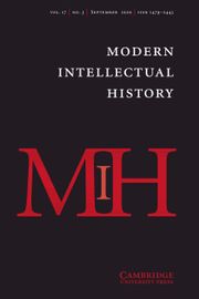 Modern Intellectual History Volume 17 - Issue 3 -