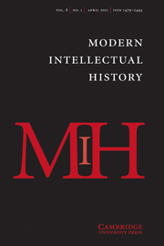 Modern Intellectual History Volume 8 - Issue 1 -