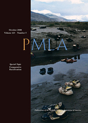 PMLA Volume 123 - Issue 5 -  Special Topic Comparative Racialization