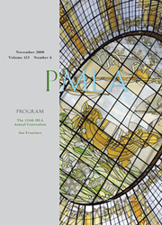 PMLA Volume 123 - Issue 6 -  The 124th MLA Annual Convention, San Francisco