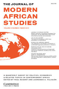 The Journal of Modern African Studies Volume 53 - Issue 1 -