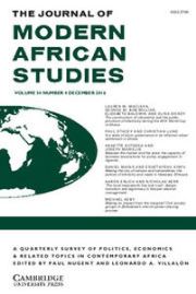 The Journal of Modern African Studies Volume 54 - Issue 4 -