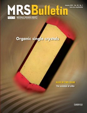 MRS Bulletin Volume 38 - Issue 1 -  Organic single crystals