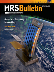 MRS Bulletin Volume 43 - Issue 3 -  Materials for Energy Harvesting