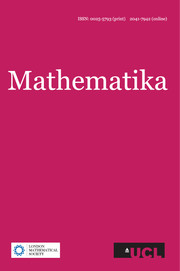 Mathematika Volume 58 - Issue 2 -