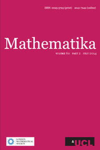 Mathematika Volume 60 - Issue 2 -