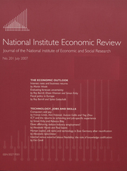 National Institute Economic Review  Volume 201 - Issue  -