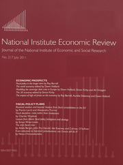 National Institute Economic Review  Volume 217 - Issue  -