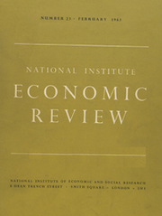 National Institute Economic Review  Volume 23 - Issue  -