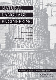 Natural Language Processing Volume 25 - Issue 6 -