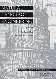 Natural Language Processing Volume 27 - Issue 6 -