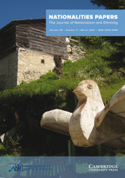 Nationalities Papers Volume 49 - Issue 2 -  Special Issue on Conceptualizing and Operationalizing Identity, Race, Ethnicity, and Nationality by Law