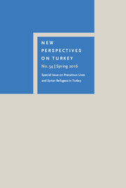 New Perspectives on Turkey Volume 54 - Issue  -