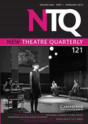 New Theatre Quarterly Volume 31 - Issue 1 -