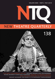 New Theatre Quarterly Volume 35 - Issue 2 -