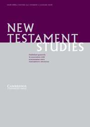 New Testament Studies Volume 54 - Issue 1 -