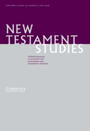 New Testament Studies Volume 54 - Issue 2 -